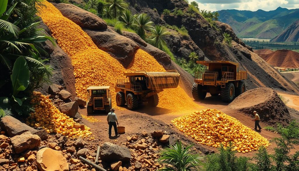 Angola gold mining