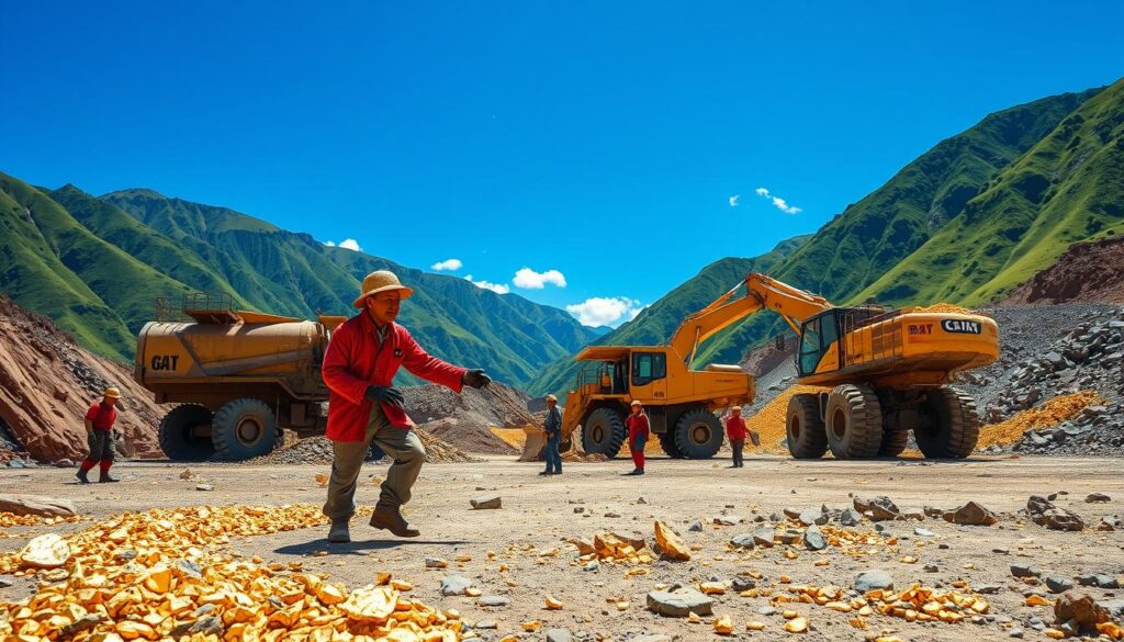 Chinese gold mining in Bolivia