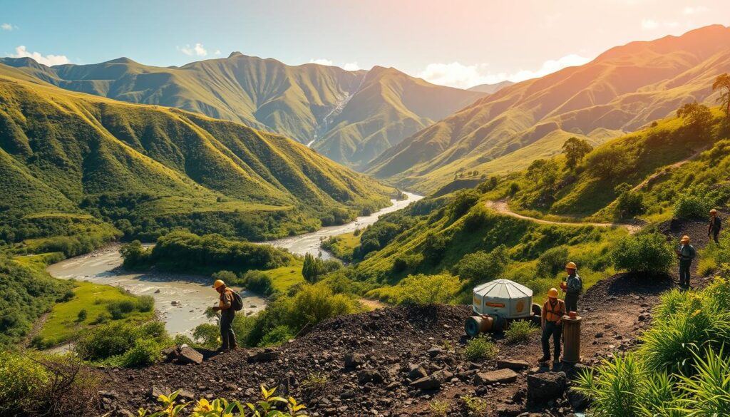 Ecuador gold mining