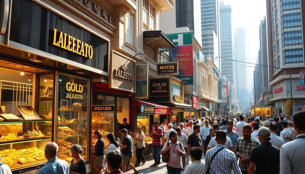 Gold trading centers in Central Jakarta