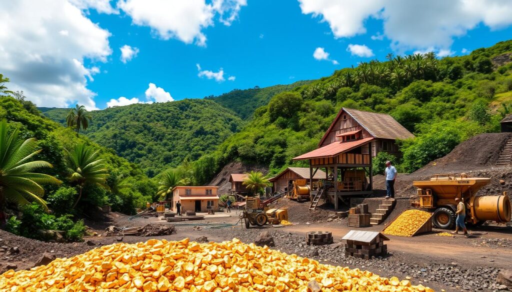 Grenada gold production centers