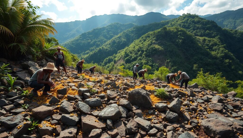 Haitian gold mining