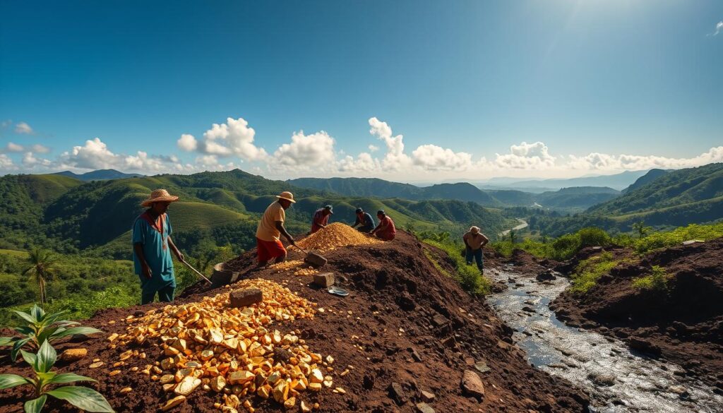 Jamaican gold mining