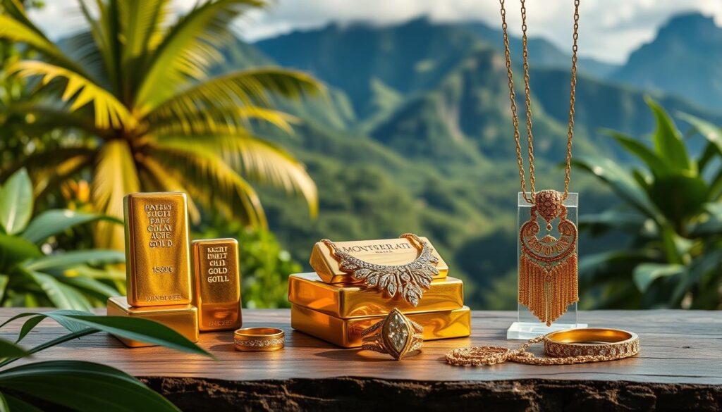 gold bullion and jewelry in Montserrat