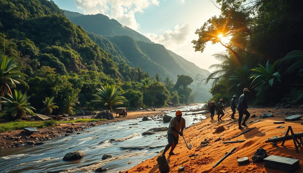 gold mining in Cameroon