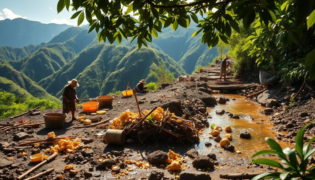 gold mining in PNG