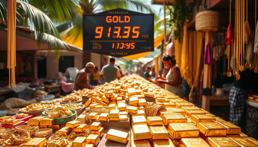 price of gold in Nicaragua