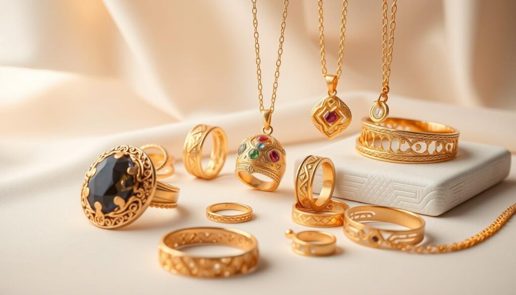 Custom-made gold jewelry